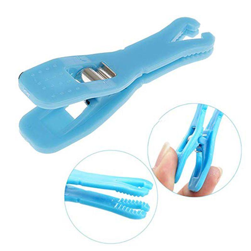 Disposable Sterile blue Body Piercing needle Tool clip FORCEP CLAMP